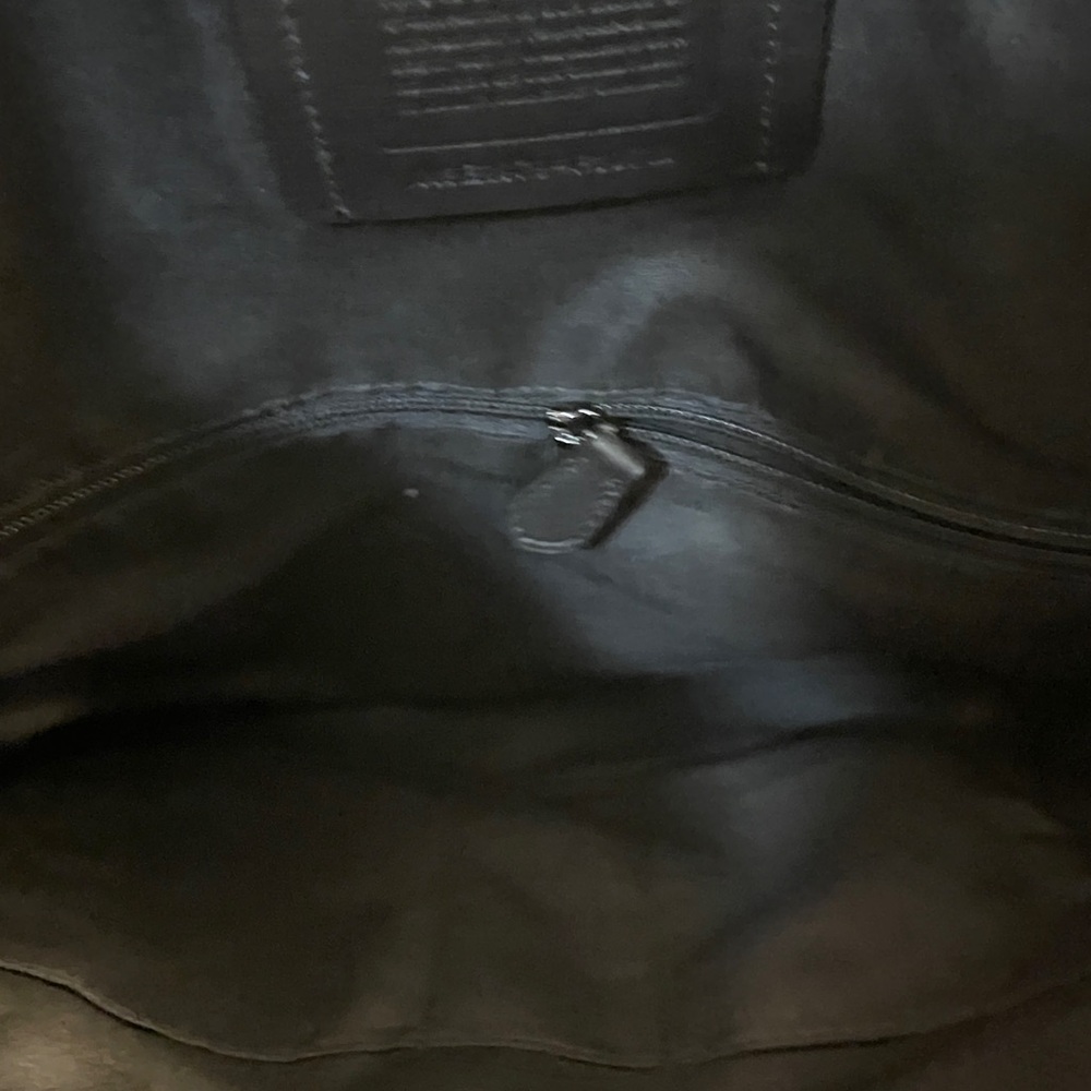 Unisex Coach Black Leather Messenger Bag - Picture 6 of 6